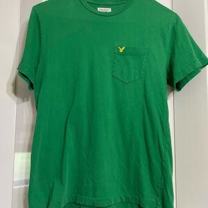 American Eagle Green Short Sleeve Tee small men’s or unisex 100% cotton